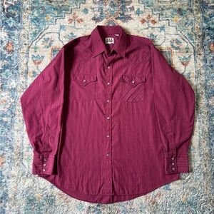 Vintage Ely Cattleman Striped Pearl Snap Western Shirt Size XL